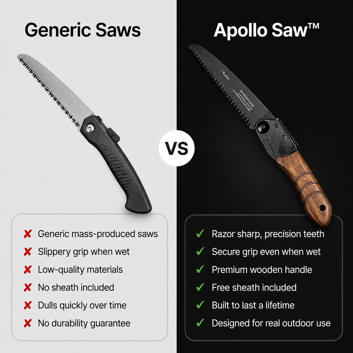 Apollo Folding Saw / Premium Outdoor Folding Saw